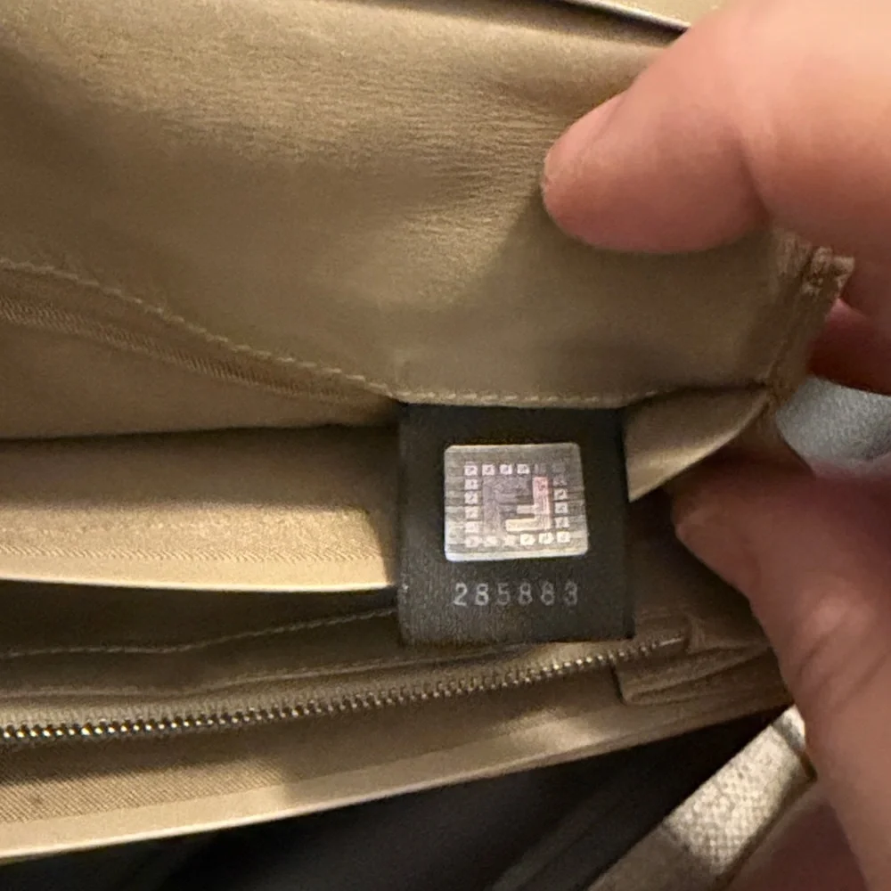 Fendi Beige Zucca Jacquard Continental Wallet